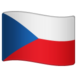 Whatsapp design of the flag: Czechia emoji verson:2.23.2.72