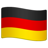 Whatsapp design of the flag: Germany emoji verson:2.23.2.72