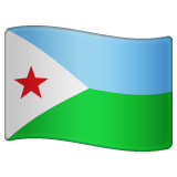 Whatsapp design of the flag: Djibouti emoji verson:2.23.2.72