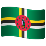Whatsapp design of the flag: Dominica emoji verson:2.23.2.72