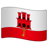 Whatsapp design of the flag: Gibraltar emoji verson:2.23.2.72