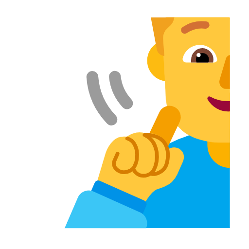 Microsoft design of the deaf woman emoji verson:Windows-11-23H2