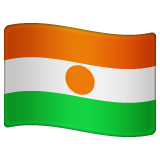 Whatsapp design of the flag: Niger emoji verson:2.23.2.72