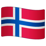 Whatsapp design of the flag: Norway emoji verson:2.23.2.72