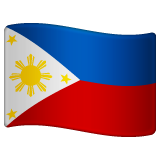 Whatsapp design of the flag: Philippines emoji verson:2.23.2.72