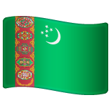 Whatsapp design of the flag: Turkmenistan emoji verson:2.23.2.72