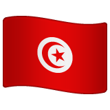 Whatsapp design of the flag: Tunisia emoji verson:2.23.2.72