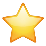 Whatsapp design of the star emoji verson:2.23.2.72