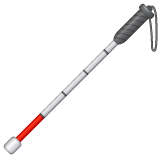 Whatsapp Whatsapp design of the white cane emoji verson:2.23.2.72
