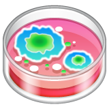 Whatsapp design of the petri dish emoji verson:2.23.2.72