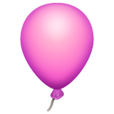 Whatsapp design of the balloon emoji verson:2.23.2.72