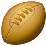 Whatsapp design of the rugby football emoji verson:2.23.2.72