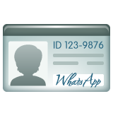 Whatsapp design of the identification card emoji verson:2.23.2.72