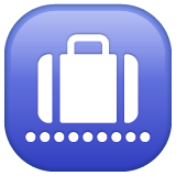 Whatsapp design of the baggage claim emoji verson:2.23.2.72