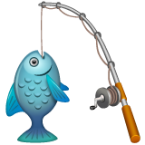 Whatsapp design of the fishing pole emoji verson:2.23.2.72