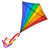 Whatsapp design of the kite emoji verson:2.23.2.72