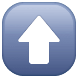 Whatsapp design of the up arrow emoji verson:2.23.2.72