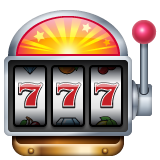 Whatsapp design of the slot machine emoji verson:2.23.2.72