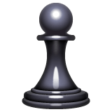 Whatsapp design of the chess pawn emoji verson:2.23.2.72