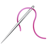 Whatsapp design of the sewing needle emoji verson:2.23.2.72