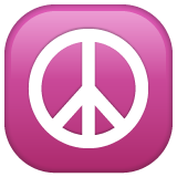Whatsapp design of the peace symbol emoji verson:2.23.2.72