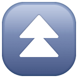 Whatsapp design of the fast up button emoji verson:2.23.2.72