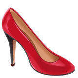 Whatsapp design of the high-heeled shoe emoji verson:2.23.2.72