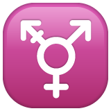Whatsapp design of the transgender symbol emoji verson:2.23.2.72