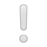 Whatsapp design of the white exclamation mark emoji verson:2.23.2.72
