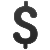 Whatsapp design of the heavy dollar sign emoji verson:2.23.2.72