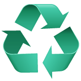 Whatsapp design of the recycling symbol emoji verson:2.23.2.72