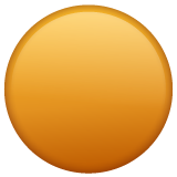 Whatsapp design of the orange circle emoji verson:2.23.2.72