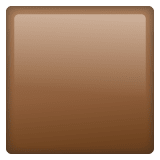 Whatsapp design of the brown square emoji verson:2.23.2.72