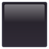 Whatsapp design of the black large square emoji verson:2.23.2.72