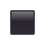 Whatsapp design of the black medium square emoji verson:2.23.2.72