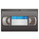 Whatsapp design of the videocassette emoji verson:2.23.2.72
