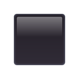 Whatsapp design of the black medium-small square emoji verson:2.23.2.72