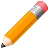 Whatsapp Whatsapp design of the pencil emoji verson:2.23.2.72