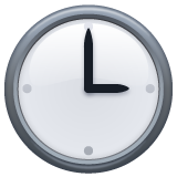Whatsapp design of the three o’clock emoji verson:2.23.2.72