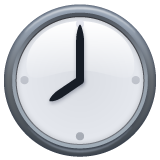 Whatsapp design of the eight o’clock emoji verson:2.23.2.72