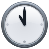 Whatsapp design of the eleven o’clock emoji verson:2.23.2.72