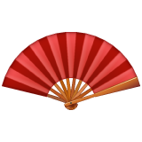 Whatsapp design of the folding hand fan emoji verson:2.23.2.72