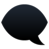 Whatsapp design of the left speech bubble emoji verson:2.23.2.72