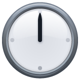 Whatsapp design of the twelve o’clock emoji verson:2.23.2.72