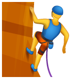 Whatsapp design of the person climbing emoji verson:2.23.2.72