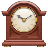 Whatsapp design of the mantelpiece clock emoji verson:2.23.2.72