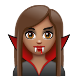 Whatsapp design of the woman vampire: medium skin tone emoji verson:2.23.2.72