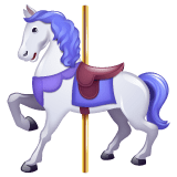 Whatsapp design of the carousel horse emoji verson:2.23.2.72