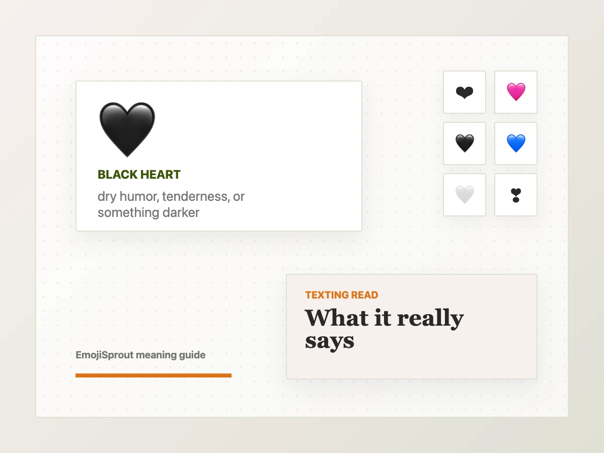 🖤 Black Heart Emoji Meaning – From Girl & Guy