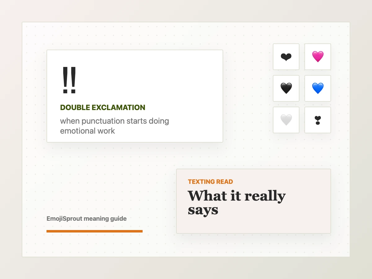 ‼ Double Exclamation Mark Emoji Meaning – From Girl & Guy